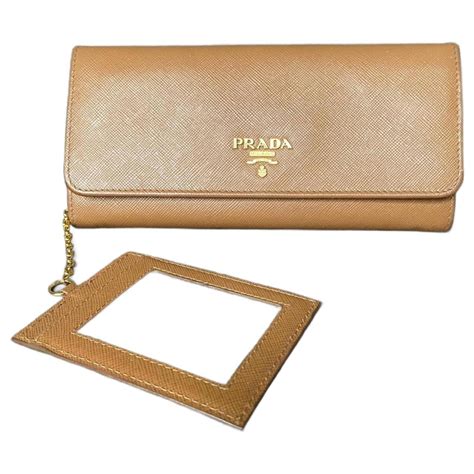 prada wallet brown leather|buy prada wallet online.